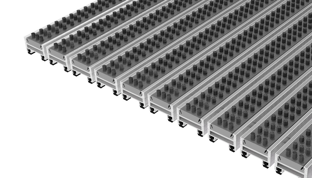 Top Clean Stabil 22 Mit Bürstenprofil Grau