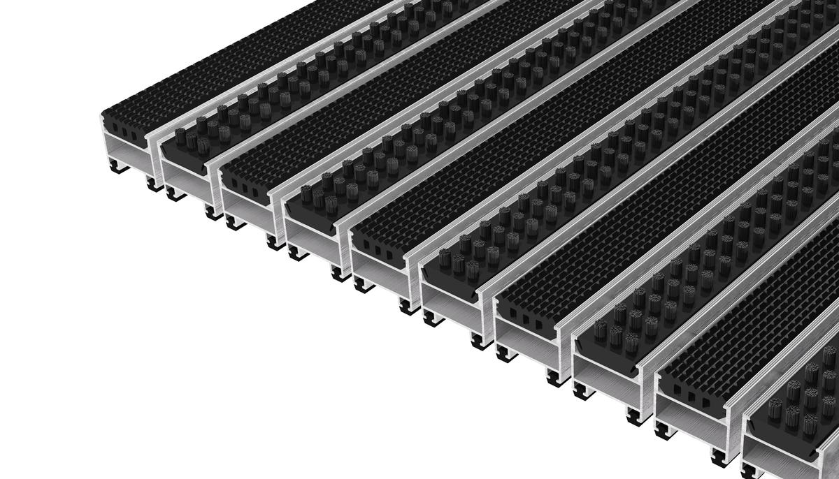 Top Clean Trend 27 Mit Bürstenprofilen Schwarz Und Gummiprofilen